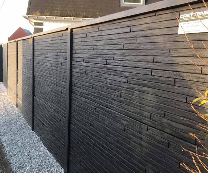 betonstructuur afsluiting, voegen en verven
